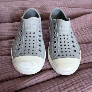 Native Gray Perforated Slip-Ons